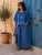 Royal Blue Riviera Linen & Silk Trim Co-Ord