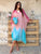 Pink Lagoon Pure Silk Kaftan