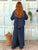 Sahara Embroidered Luxe Cotton Co-ord - Navy