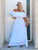 White Silk Off Shoulder Dress