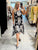Black and White Baroque Dress