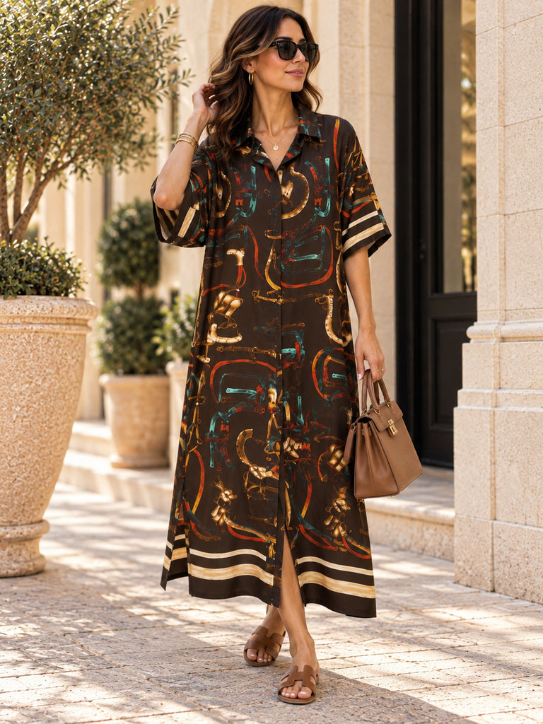 The Equestria Luxe Maxi Shirt Dress - Luxe Collection