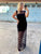 Black Fine Lace Maxi Dress