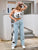 Monochrome Bloom Denim Set