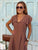 Cocoa Élégance Luxe Maxi Dress - Bougie Collection