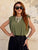 Khaki Luxe Shoulder Tee