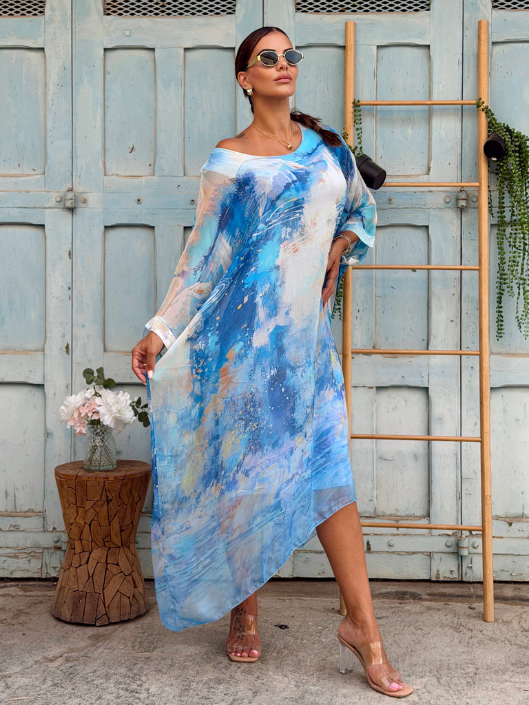 Azure Atelier Pure Silk Kaftan