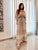 Peach & Acqua Boho Dress