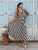 Monochrome Stripe Viscose Maxi Dress - Black and White