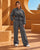 Valenne Drawstring Oversized Wide-Leg Tracksuit - Charchoal Grey