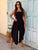 Black Amara Bandeau Jumpsuit