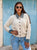 Maëline Embellished Denim Collar Cardigan - Cream