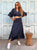 Riviera Navy Pure Linen Wrap Co-Ord