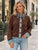 V endôme Embellished Denim-Trim Cardigan - Mocha