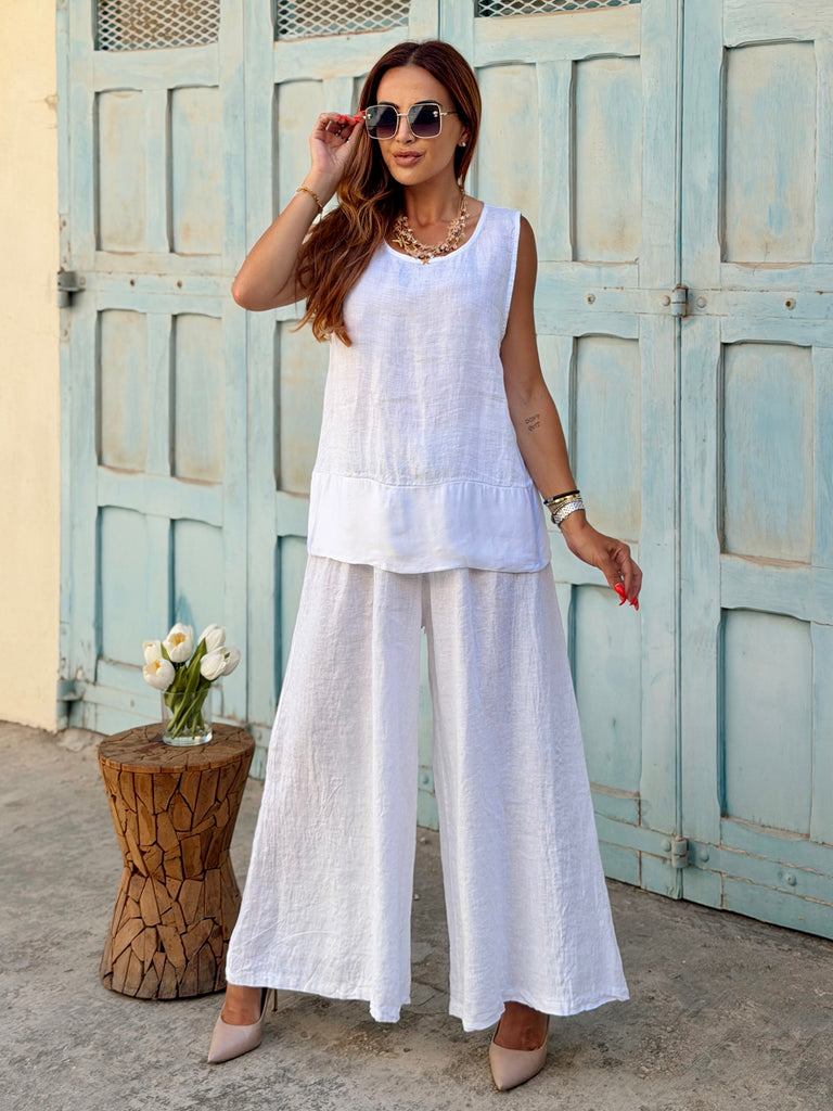 Bianca Luna Linen & Silk Trim Co-ord
