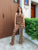 Rust and Gold Halter Co- ord