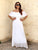 White Capri Luxe Silk Dress