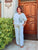 White Floral Pure Linen Set