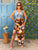 Mocha Bloom Wrap Skirt