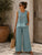 Teal Luna Mare Linen & Silk Co-Ord
