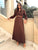 Valentina Mocha Maxi Shirt Dress