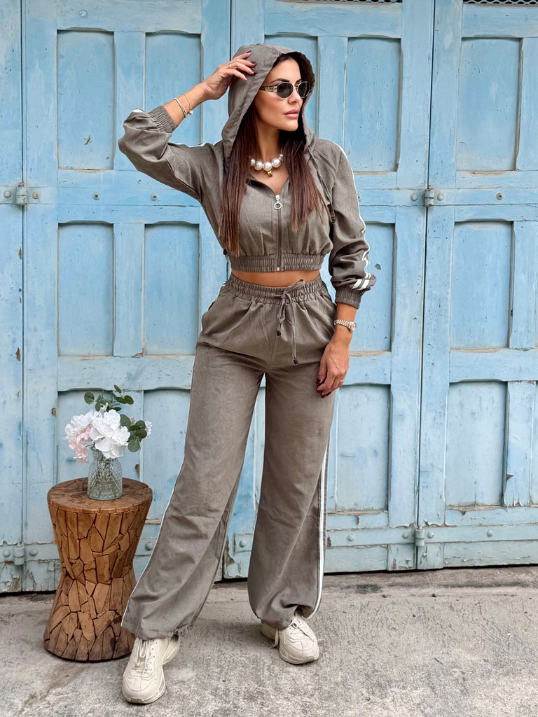 Montbrun Premium Tencel Tracksuit - Khaki
