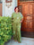 Green Floral Pure Linen Set