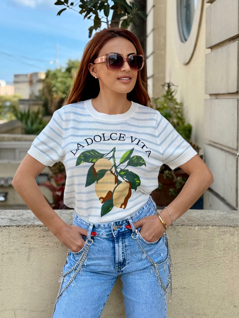 La Dolce Vita Citrus Knit Tee