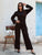 Marceaux Lace-Back Tracksuit Co-ord Black