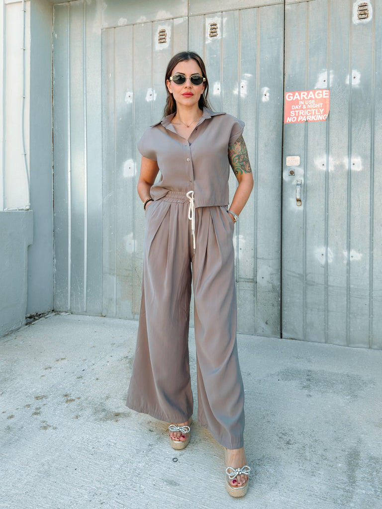 Taupe Mija Co-ord Set