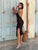 Ravelle Shimmer Halterneck Midi Dress - Chocolate