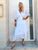 White Silk Layered Dress