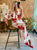 Coral Floral Silky Dress