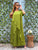 Lime Cascade Silk Satin Co-ord