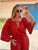 The Capri Cotton Tunic Set - Red Orange