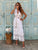 Blanc Étoile Silk Embroidered Shirt Dress