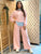 Pink Paris Pin Stripe Lounge Set