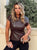 The Manon Marron Luxe Leather Top - Le Petit Paris Collection