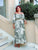 Green Fern Off Shoulder Viscose Dress