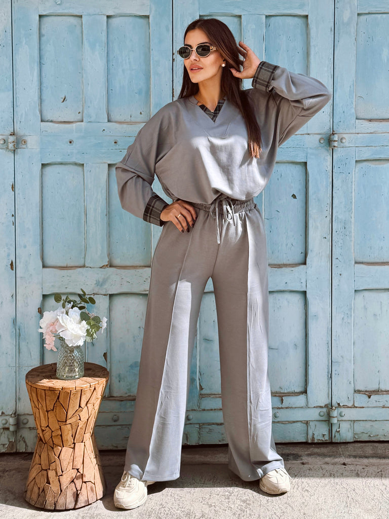Clémence Check Detail Co-ord Tracksuit