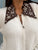 Cléa Jewel Leather Collar Knit Cardigan - Panna