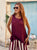 Bordeaux Milano Luxe Silky Viscose Co-Ord