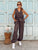 Mocha Elan Ruffle Pure Linen Co-Ord