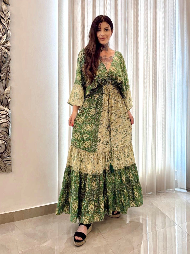 Evergreen Boho Dress