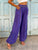 Amethyst Crochet Pure Linen Trousers