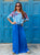Azure Flow Wide-Leg Trousers