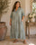 The Marabella Broderie Sequins Cotton Maxi Shirt Dress