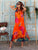 Tulipia Pure Silk Dress - Arancia