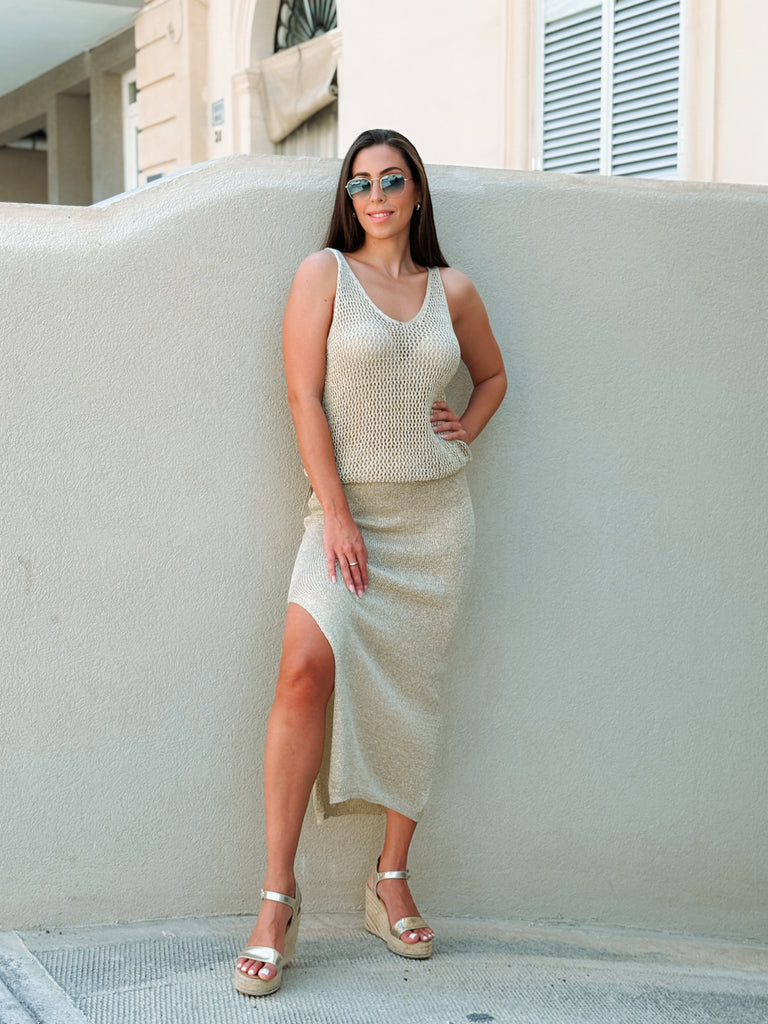 Gold Summer Knit Set