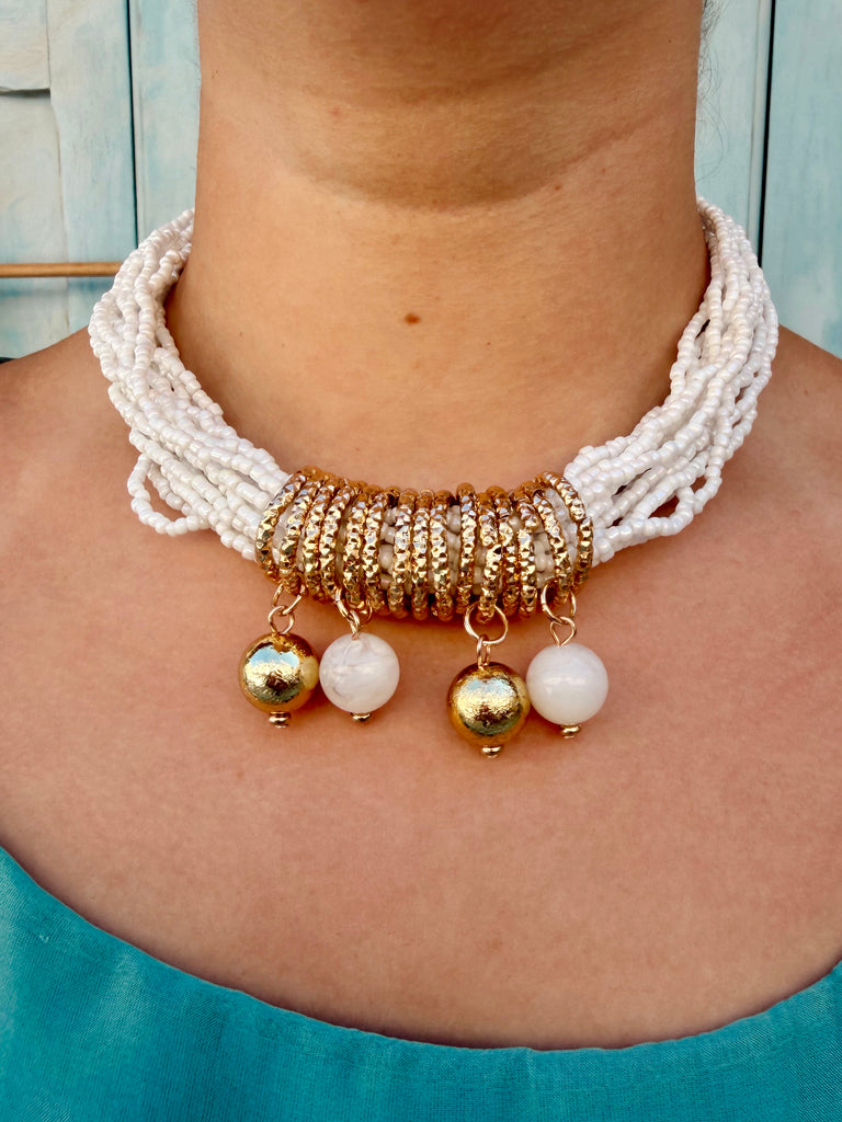 White Riviera Choker